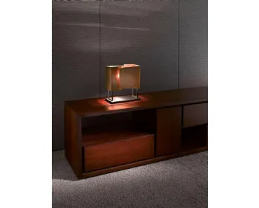 Lampada da tavolo in ottone brunito Table Lamp MA 20 di Laura Meroni