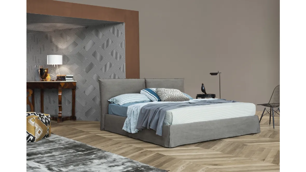 Letto in tessuto Lazy 015 di Flexteam