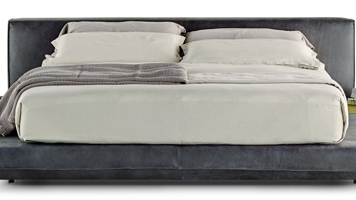 Letto in pelle Island Bed di Art Nova