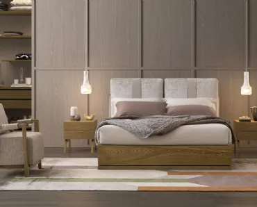 Letto Oberoi Legno con box contenitore di Oggioni