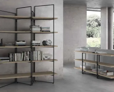 Libreria Asymmetric di Re-wood