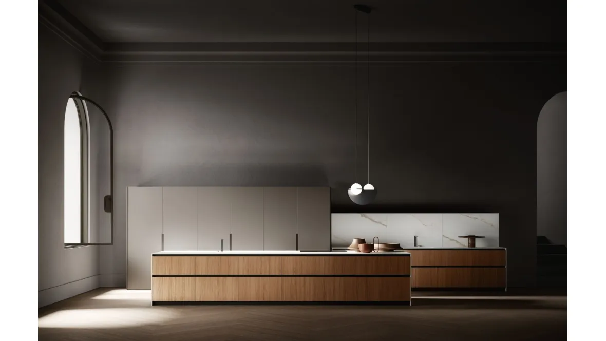 Cucina Design con isola Sistema 22 Pura di Alta Cucine